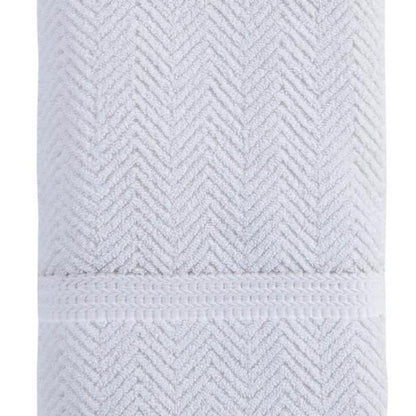 Dark Gray Chevron Turkish Cotton 27" X 54" Bath Towel HomeRoots