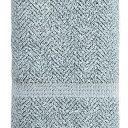 Dark Gray Chevron Turkish Cotton 27" X 54" Bath Towel HomeRoots