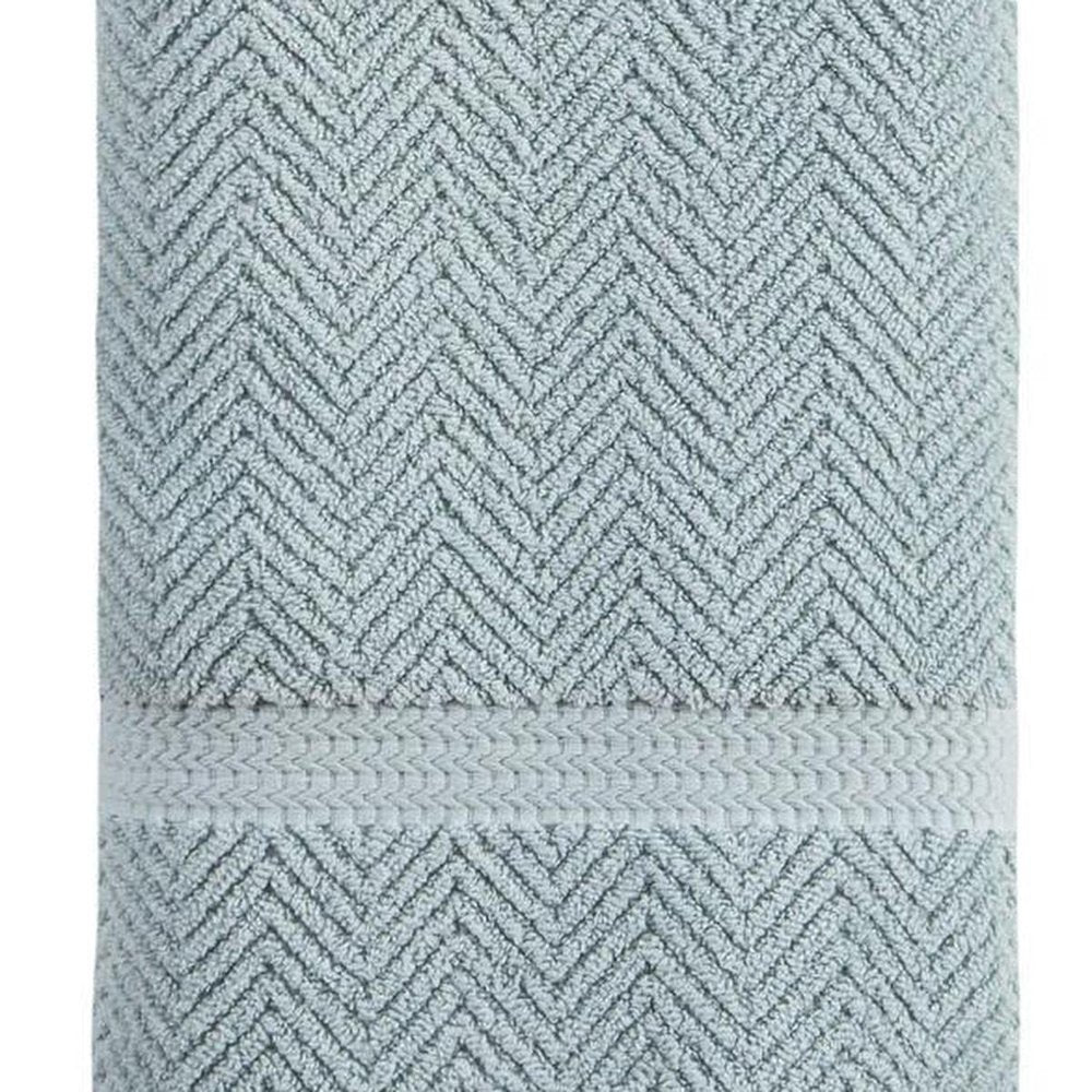 Dark Gray Chevron Turkish Cotton 27" X 54" Bath Towel HomeRoots