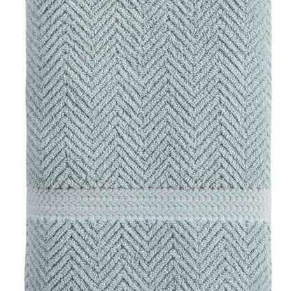 Dark Gray Chevron Turkish Cotton 27" X 54" Bath Towel HomeRoots