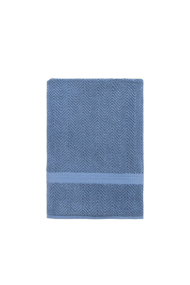 White Chevron Turkish Cotton 40" X 70" Bath Sheet — view 11