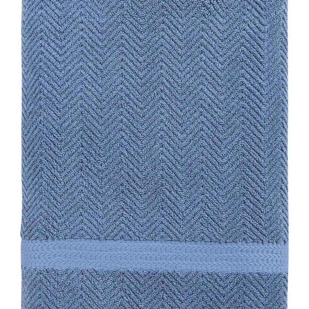 White Chevron Turkish Cotton 40" X 70" Bath Sheet — view 7