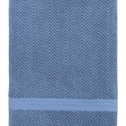 White Chevron Turkish Cotton 40" X 70" Bath Sheet