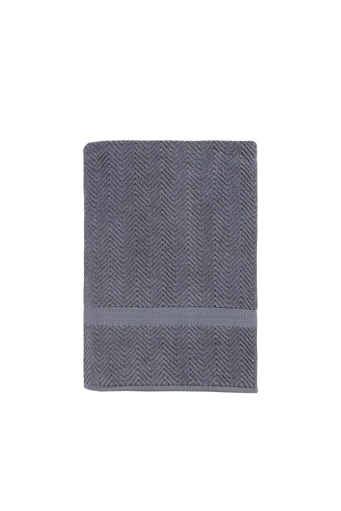 White Chevron Turkish Cotton 40" X 70" Bath Sheet — view 16