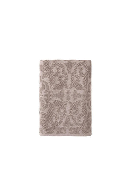 Light Brown Turkish Cotton 27" X 54" Damask Bath Towel HomeRoots