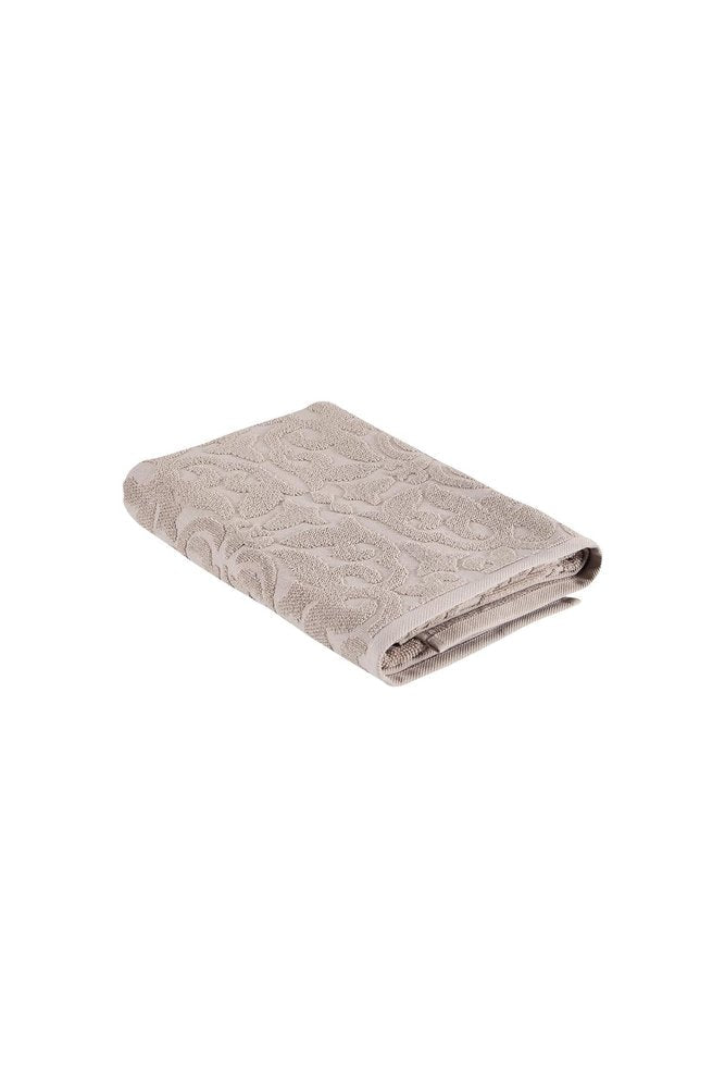 Light Brown Turkish Cotton 27" X 54" Damask Bath Towel HomeRoots