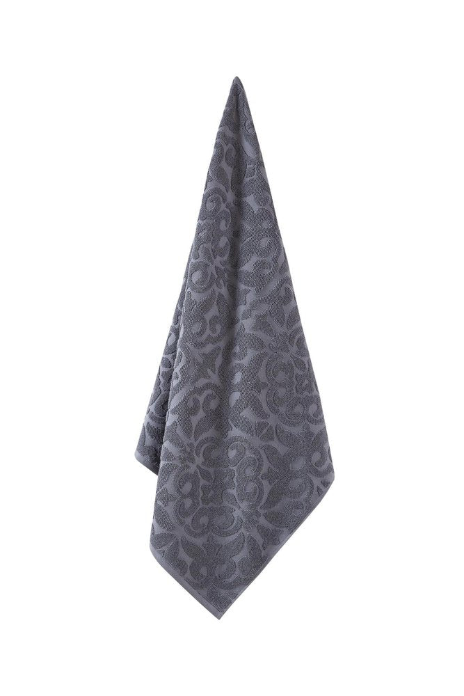 Light Brown Turkish Cotton 27" X 54" Damask Bath Towel — view 12