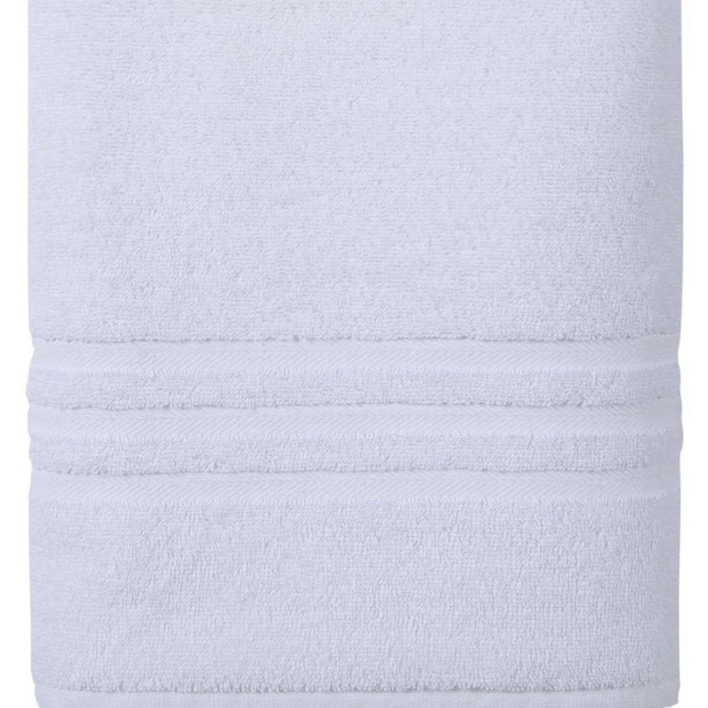 White Turkish Cotton 27" X 54" Bath Towel HomeRoots