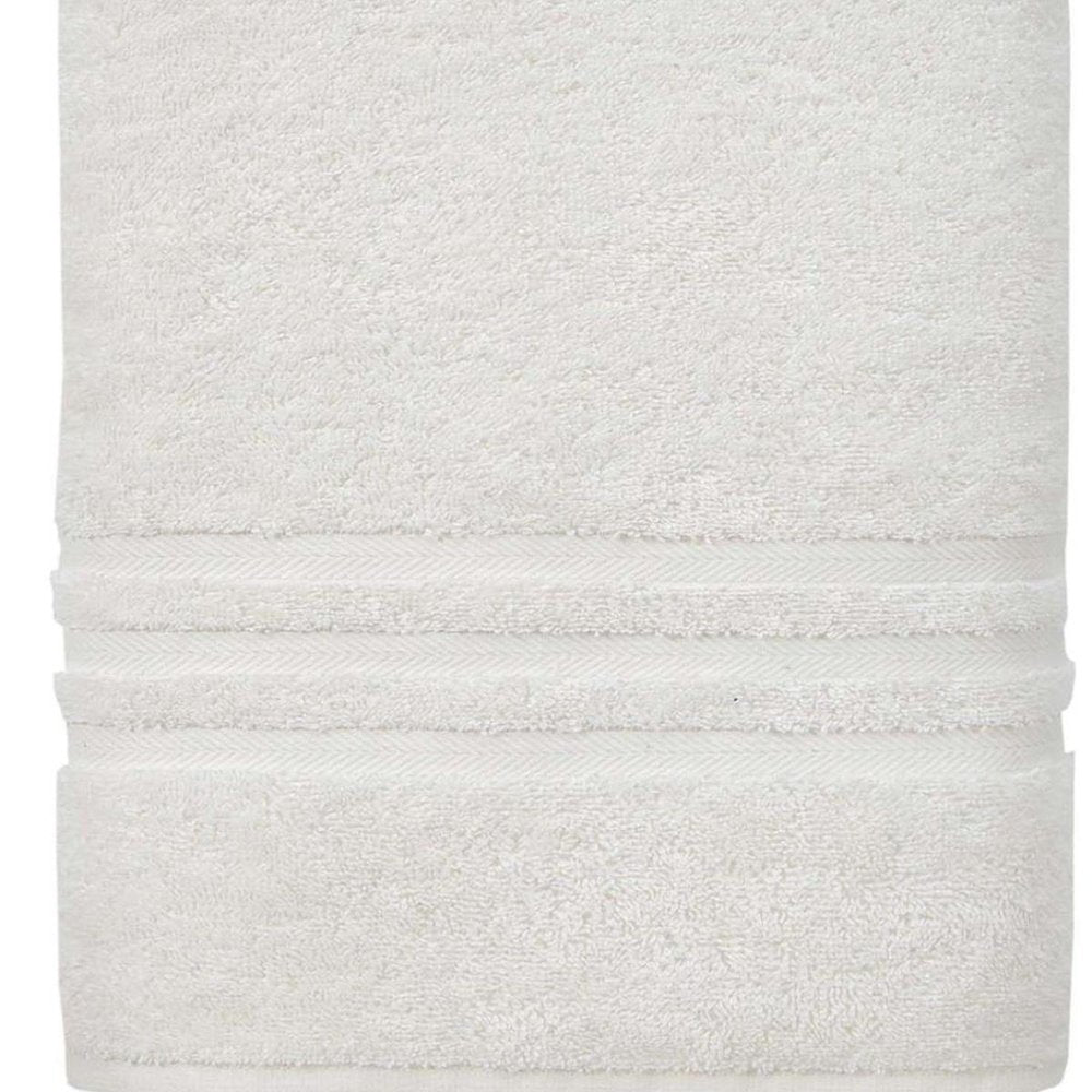 White Turkish Cotton 27" X 54" Bath Towel HomeRoots