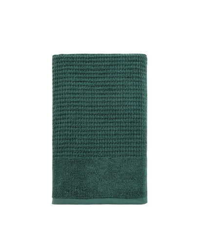 White Turkish Cotton 27" X 54" Checkered Bath Towel HomeRoots