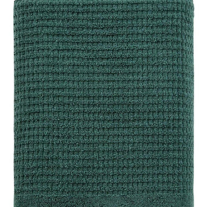 White Turkish Cotton 27" X 54" Checkered Bath Towel HomeRoots