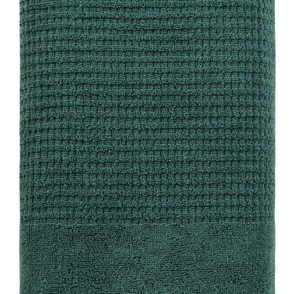 White Turkish Cotton 27" X 54" Checkered Bath Towel HomeRoots