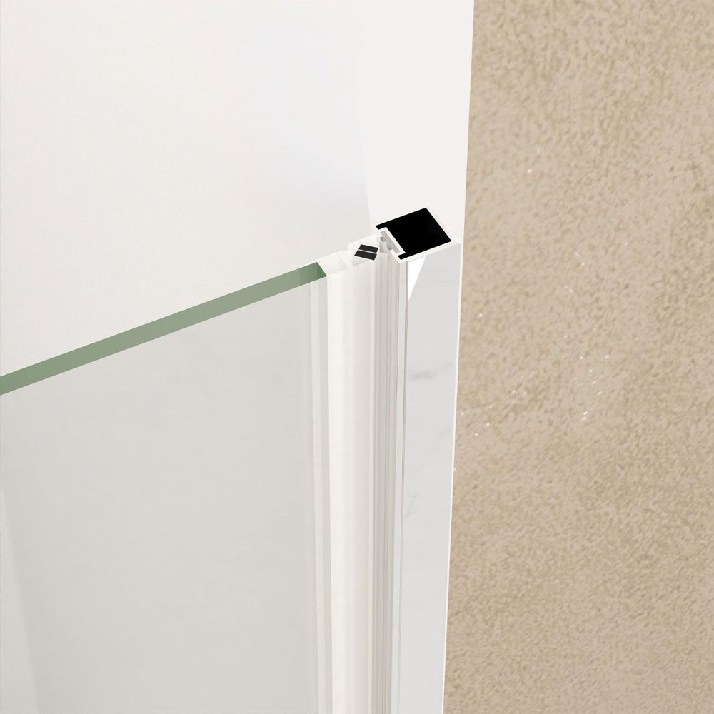 72" X 36" Aluminum and Tempered Glass Shower Door HomeRoots