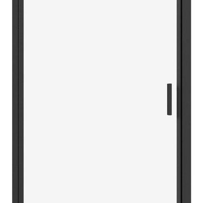 72" X 34" Aluminum and Tempered Glass Shower Door HomeRoots