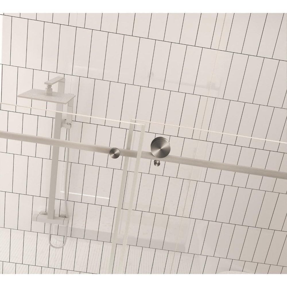 76" X 48" Tempered Glass Shower Door — view 3