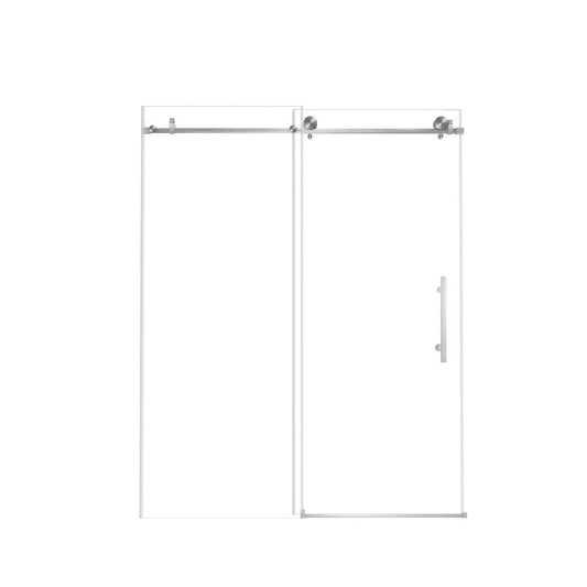 76" X 48" Tempered Glass Shower Door