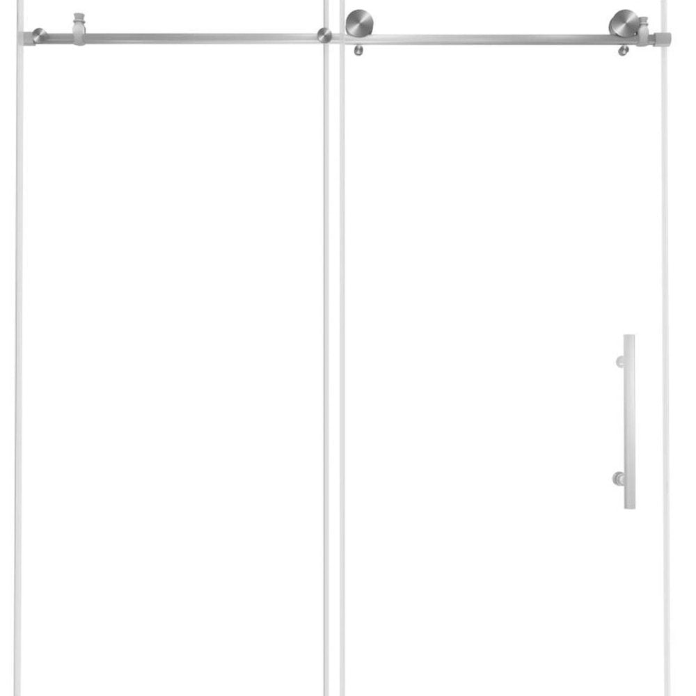 76" X 48" Tempered Glass Shower Door HomeRoots