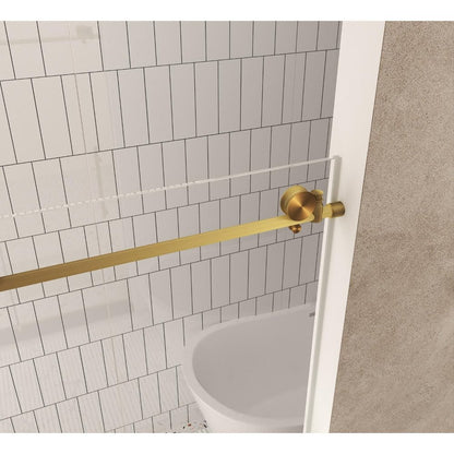 76" X 48" Aluminum And Tempered Glass Shower Door HomeRoots