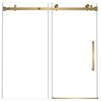 60" X 60" Tempered Glass Shower Door HomeRoots