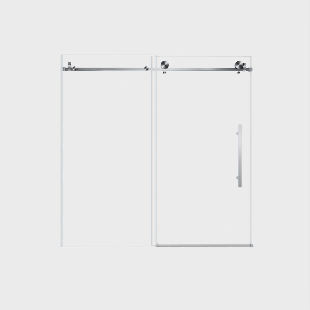 60" X 60" Tempered Glass Shower Door — view 1