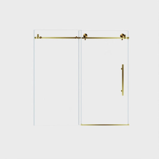 60" X 60" Tempered Glass Shower Door