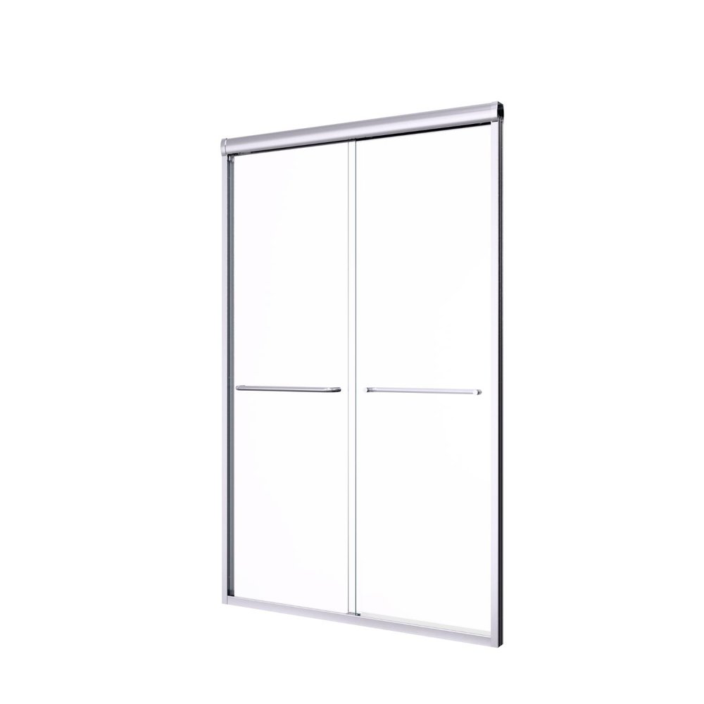 72" X 48" Aluminum and Tempered Glass Shower Door — view 1