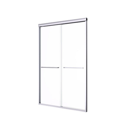 72" X 48" Aluminum and Tempered Glass Shower Door HomeRoots