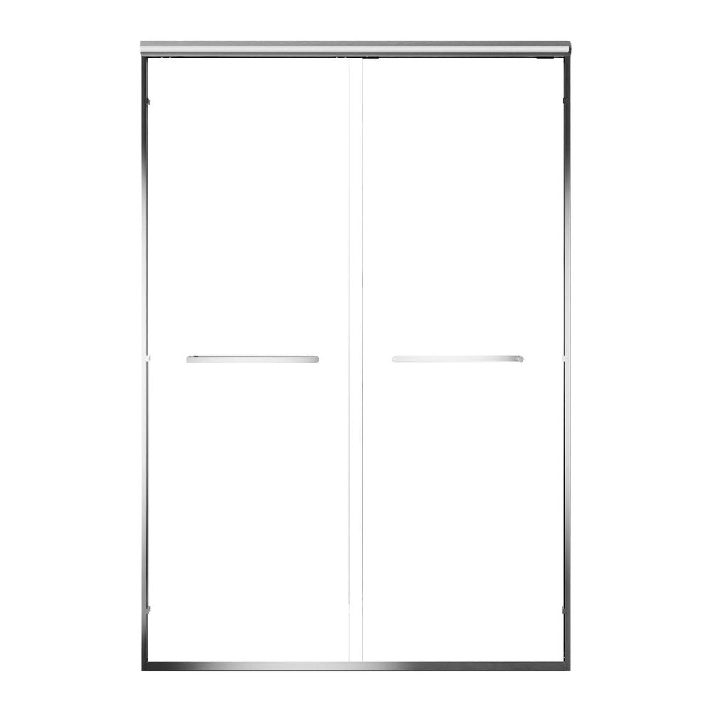 72" X 60" Aluminum and Tempered Glass Shower Door — view 1