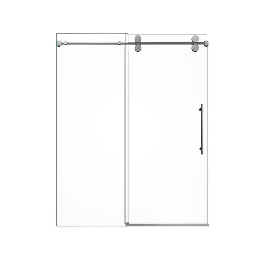 76" X 48" Tempered Glass Shower Door