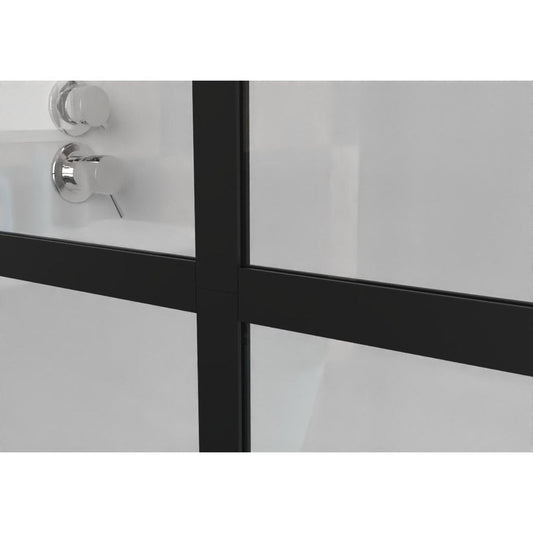 72" X 34" Aluminum and Tempered Glass Shower Door