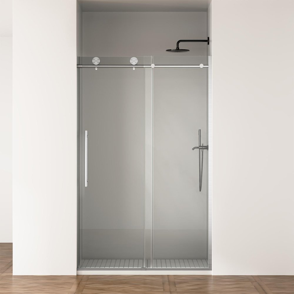 75" X 48" Tempered Glass Shower Door — view 1
