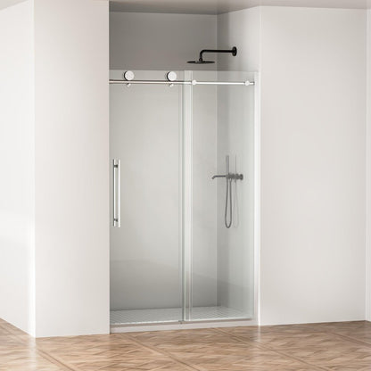 75" X 48" Tempered Glass Shower Door HomeRoots