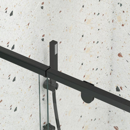71" X 38" Aluminum And Tempered Glass Shower Door HomeRoots
