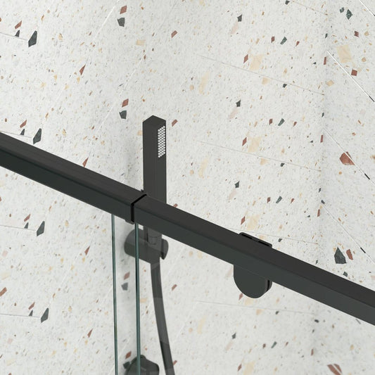 71" X 38" Aluminum And Tempered Glass Shower Door
