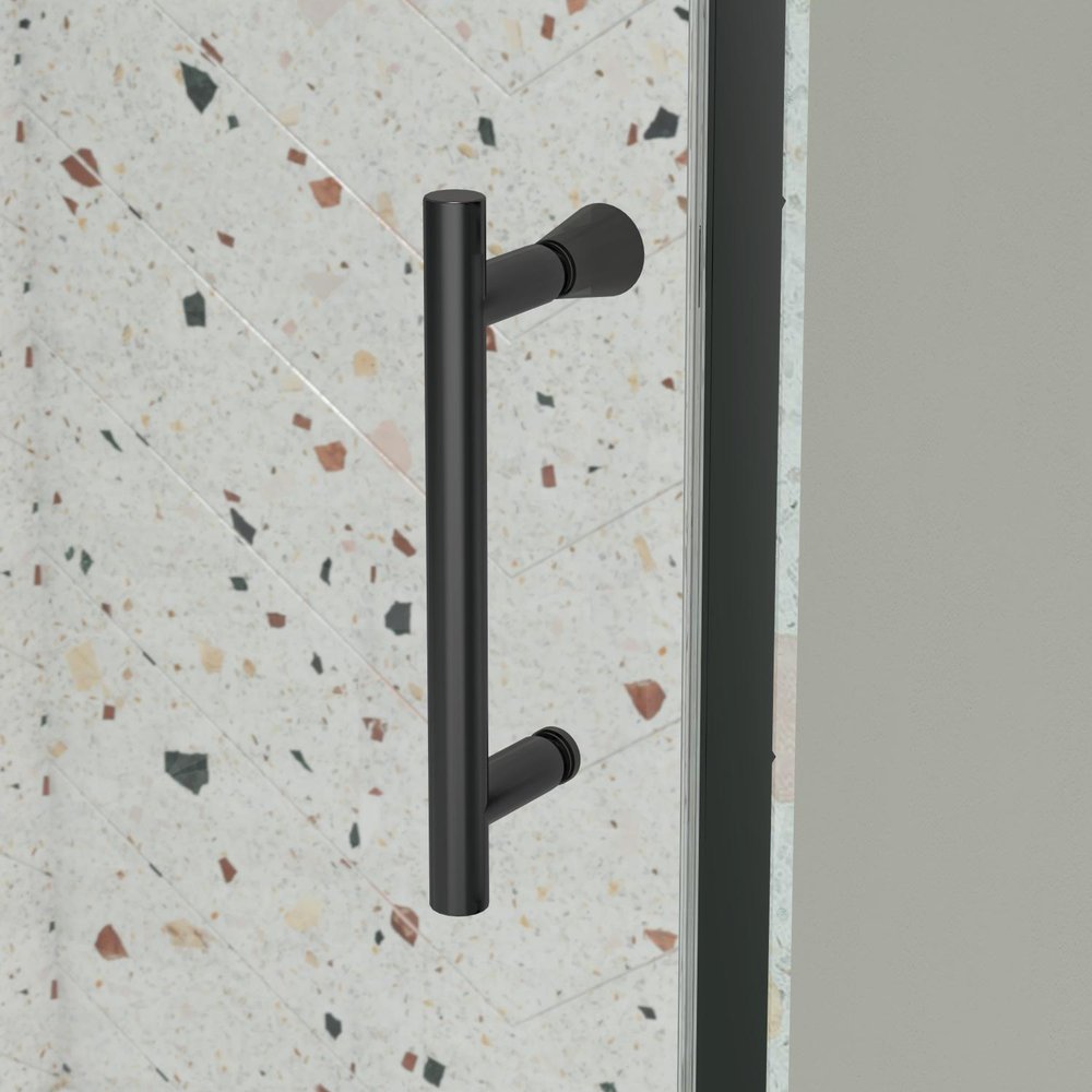 71" X 38" Aluminum And Tempered Glass Shower Door HomeRoots