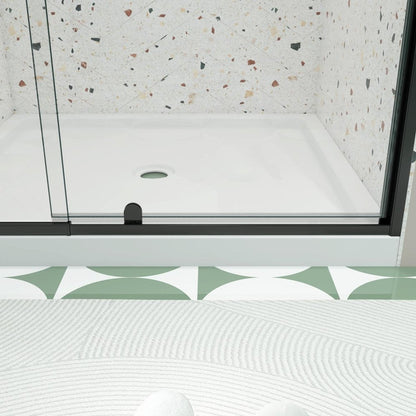 71" X 38" Aluminum And Tempered Glass Shower Door HomeRoots