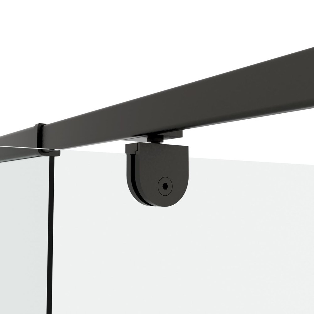 71" X 38" Aluminum And Tempered Glass Shower Door — view 5