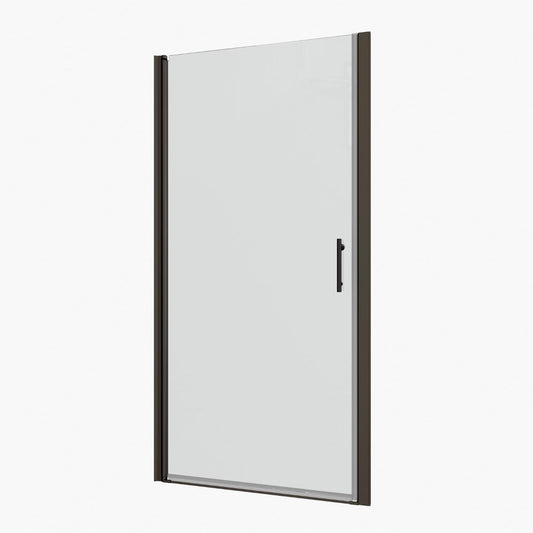 72" X 34" Aluminum And Tempered Glass Shower Door