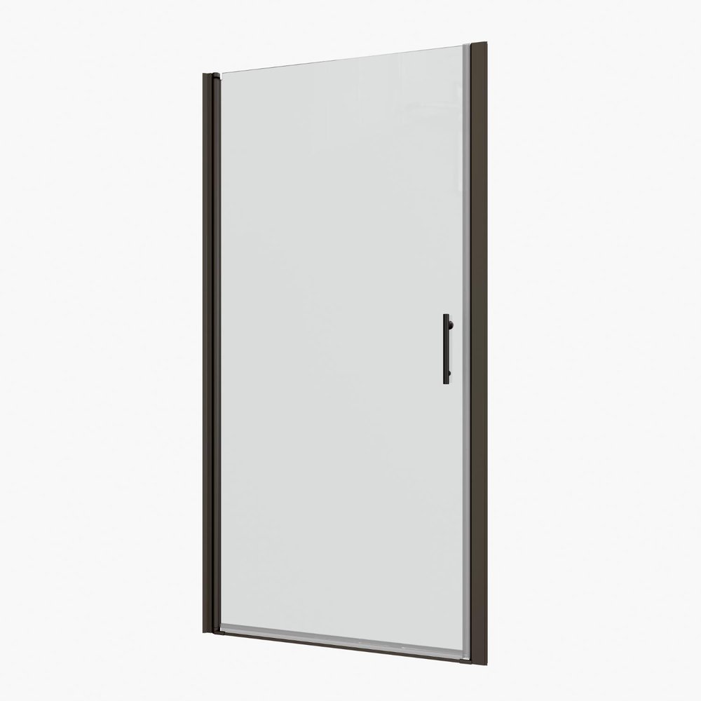 72" X 34" Aluminum And Tempered Glass Shower Door HomeRoots
