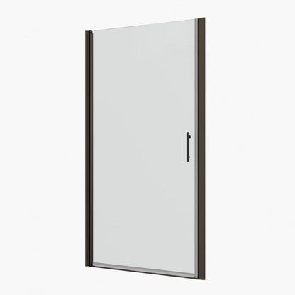 72" X 34" Aluminum And Tempered Glass Shower Door HomeRoots