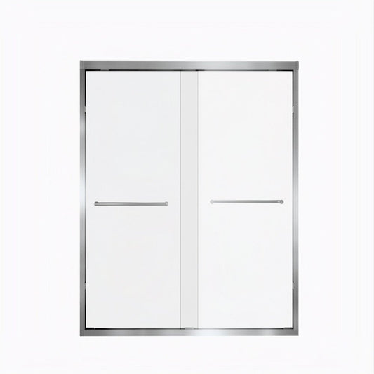 72" X 56" Aluminum and Tempered Glass Shower Door