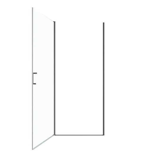 72" X 24" Aluminum And Tempered Glass Shower Door