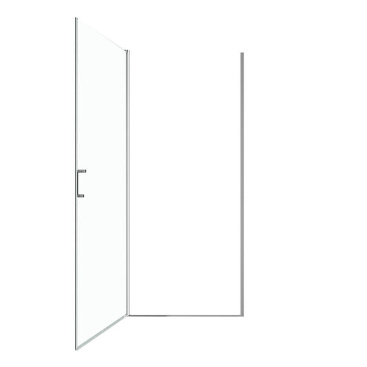 72" X 24" Aluminum And Tempered Glass Shower Door