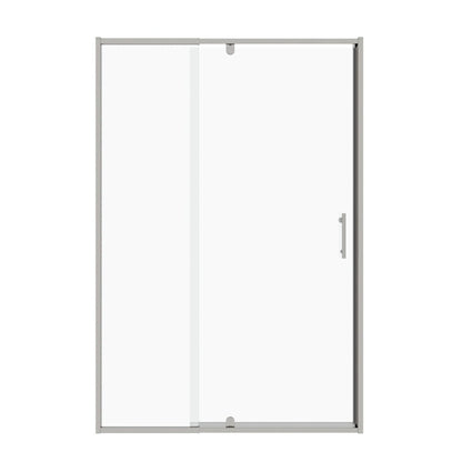 71" X 56" Metal And Tempered Glass Shower Door HomeRoots