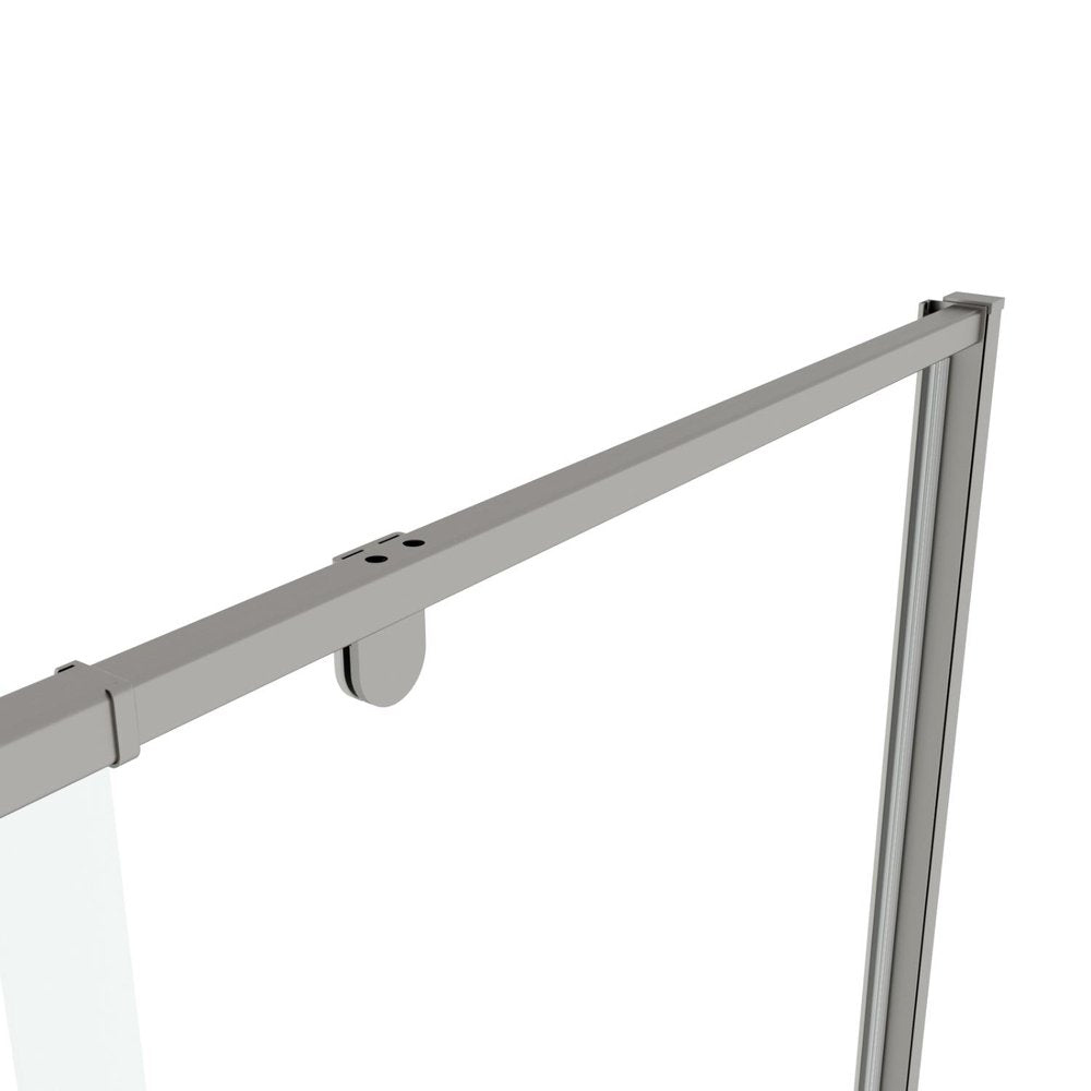 71" X 56" Metal And Tempered Glass Shower Door HomeRoots