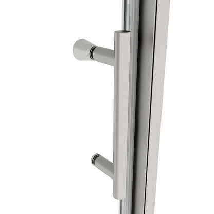 71" X 56" Metal And Tempered Glass Shower Door HomeRoots