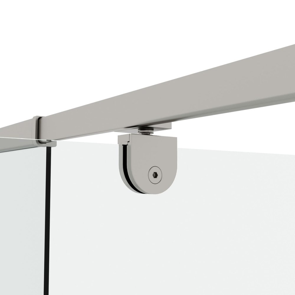 71" X 56" Metal And Tempered Glass Shower Door — view 6