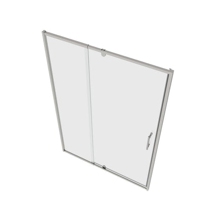 71" X 56" Metal And Tempered Glass Shower Door HomeRoots
