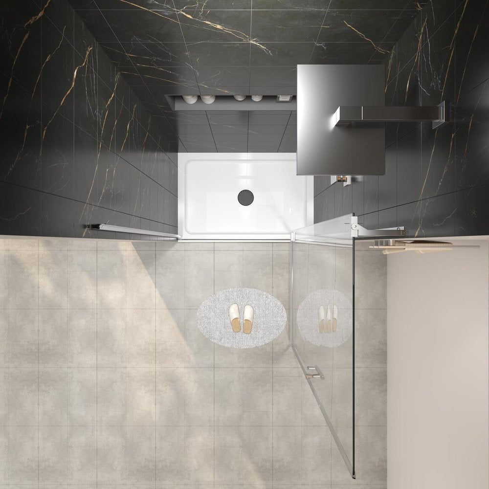72" X 28" Tempered Glass Shower Door — view 3