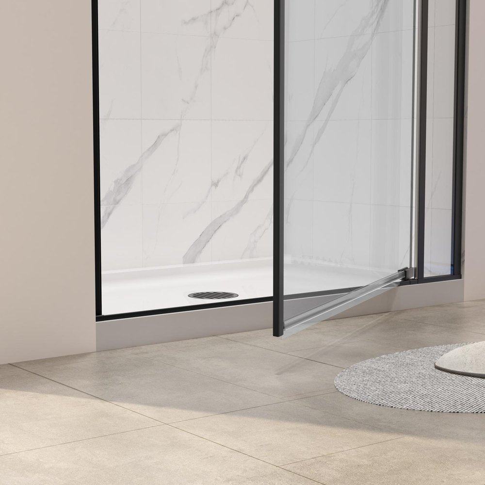 72" X 28" Tempered Glass Shower Door HomeRoots
